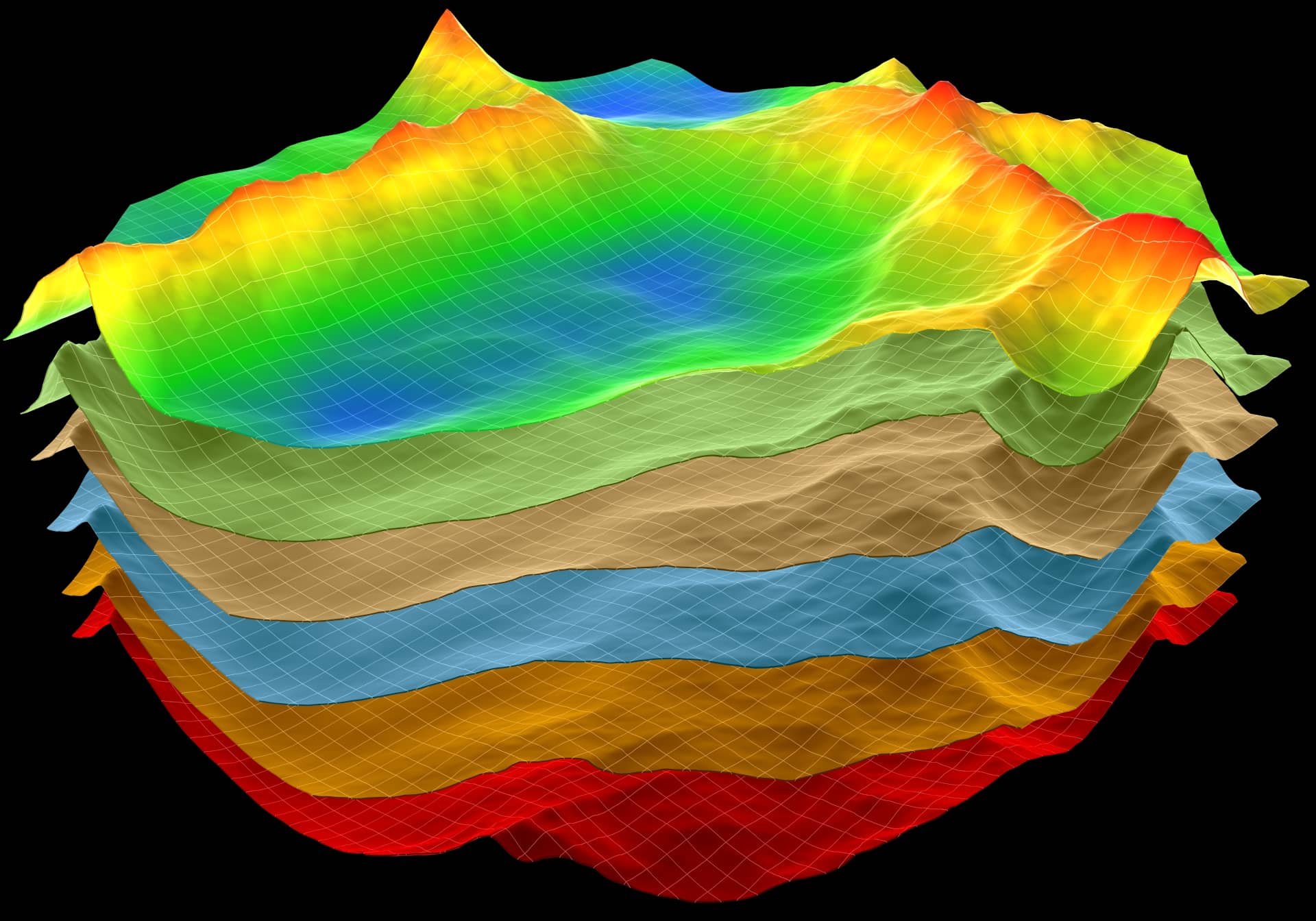 Imagen de horizontes 3D